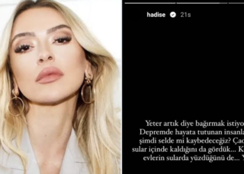 Hadise’den ‘sel’ isyanı: Yeter artık diye bağırmak istiyorum