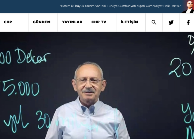 CHP internet sitesini yurt dışı girişlerine kapattı 1 CHP internet sitesini yurt dışı girişlerine kapattı