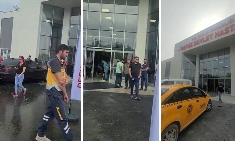 Erdoğan'ın açılışını yaptığı Defne Devlet Hastanesi'ni su bastı 1 Erdoğan’ın açılışını yaptığı Defne Devlet Hastanesi’ni su bastı