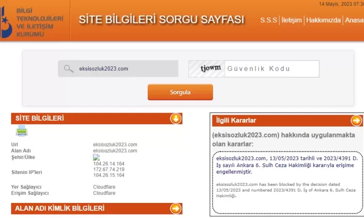 'Yeni' Ekşi Sözlük'e erişim engeli getirildi 1 ‘Yeni’ Ekşi Sözlük’e erişim engeli getirildi