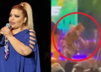 Sahneden düşen Kibariye hastaneye kaldırıldı