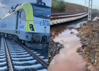 Ankara-Sivas hızlı tren hattında heyelan: Faciadan dönüldü