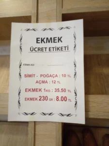 İstanbul'da ekmek ve simide zam