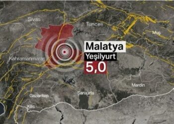 Malatya’da 5 büyüklüğünde deprem