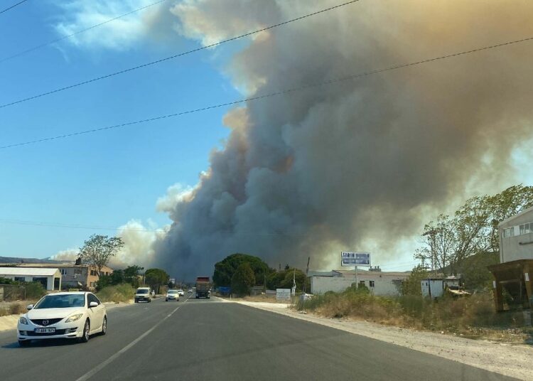 Çanakkale’de büyük orman yangını: Köyler boşaltılıyor 1 Çanakkale’de büyük orman yangını: Köyler boşaltılıyor