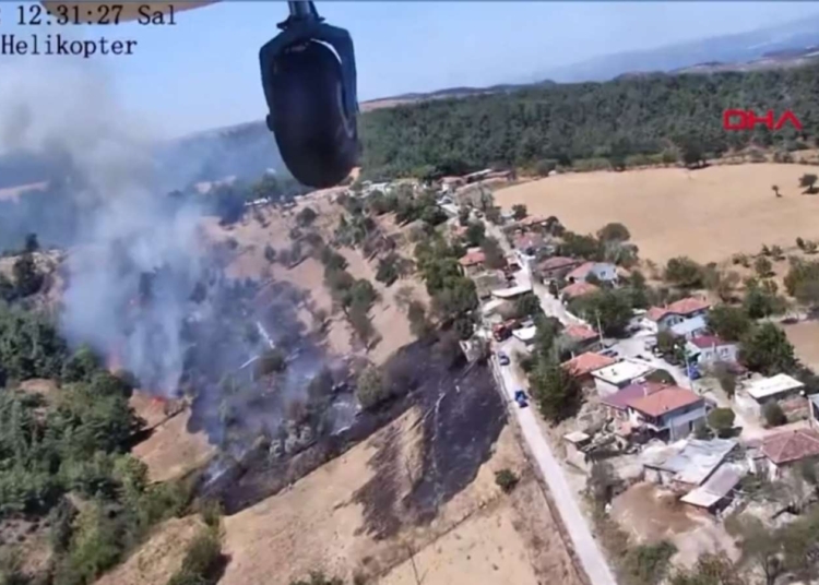 Çanakkale’de orman yangınının başlama görüntüsü ortaya çıktı