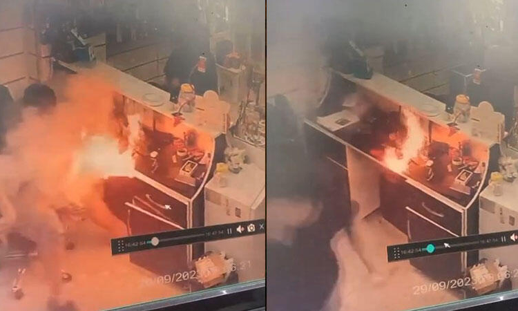 Cep telefonu bomba gibi patladı 1 Cep telefonu bomba gibi patladı