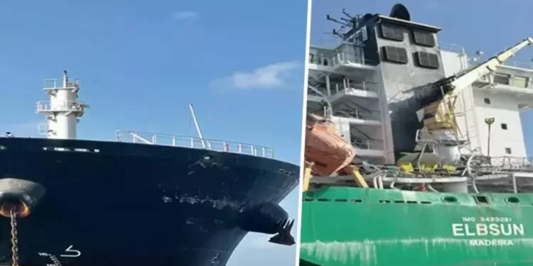 İstanbul’da Ahırkapı açıklarında iki gemi çarpıştı