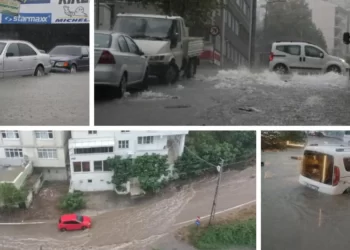 Samsun’da şiddetli yağış: Ev ve iş yerlerini su bastı