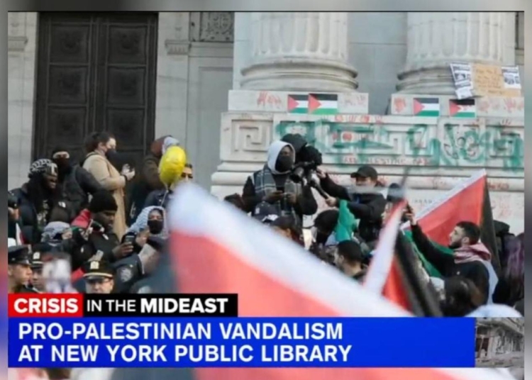 New York’un simge yapısına “Özgür Filistin” yazıldı