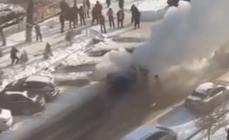 Kırgızistan’daki Türk Büyükelçiliği önünde patlama!