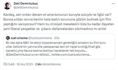 Zeki Demirkubuz yine küfür etti: Artık katlanamıyorum 2 Zeki Demirkubuz yine küfür etti: Artık katlanamıyorum