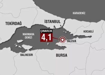 هزة أرضية بقوة 4.1 درجات تضرب منطقة “يالوفا” شرقي إسطنبول