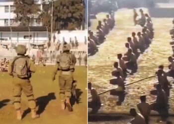 إسرائيل تجرد فلسطينيين من ملابسهم وتجمعهم في ملعب بغزة