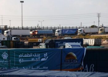 55 شاحنة مساعدات إنسانية تدخل غزة عبر معبر رفح