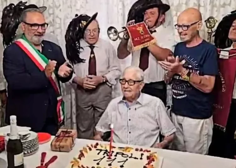 İtalya'nın en yaşlı erkeği Tripoli Giannini 111 yaşında öldü 1 İtalya’nın en yaşlı erkeği Tripoli Giannini 111 yaşında öldü