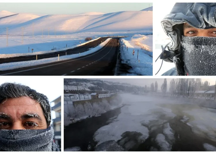 Ardahan’da termometreler sıfırın altında 31 dereceyi gösterdi