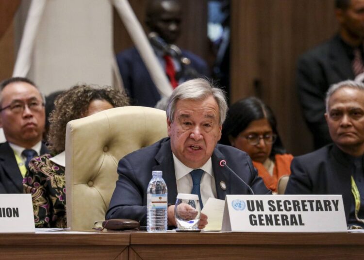 غوتيريش: الجميع يجب أن يعترف بحق الشعب الفلسطيني في بناء دولته