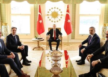 أردوغان يستقبل وزير الخارجية الأمريكي في إسطنبول