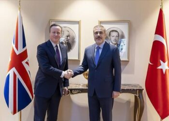 تركيا وبريطانيا أكدتا ضرورة التوصل لوقف إطلاق نار دائم في غزة   