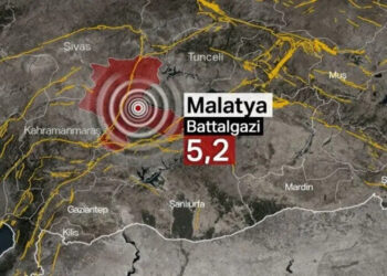 زلزال بقوة 5.2 درجة يضرب جنوب شرق تركيا