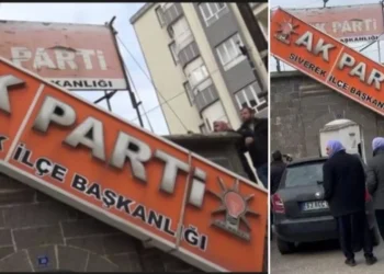 Siverek’te toplu istifa: 20 yıllık AK Parti tabelası indirildi
