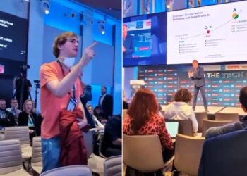 قاطعوا رئيس “غوغل إسرائيل”.. هتافات ضد “الإبادة” تطغى على مؤتمر تقني