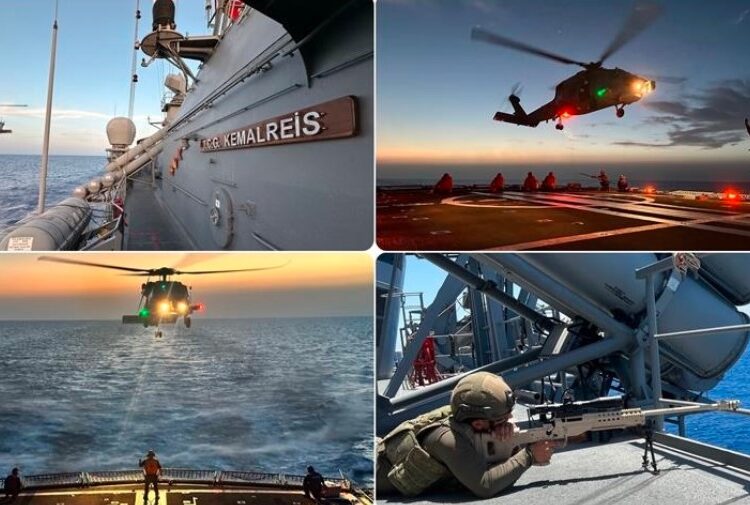 البحرية التركية تجري تدريبات قبالة السواحل الليبية 1 البحرية التركية تجري تدريبات قبالة السواحل الليبية