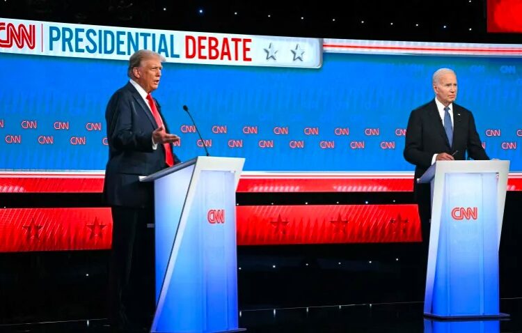 في مناظرة تاريخية.. بايدن وترامب يتبادلان الاتهامات والشتائم