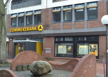 A Commerzbank branch in Germany; UniCredit has won approval to take control of the bank