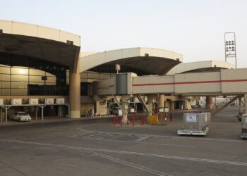 Terminal of King Khalid International Airport, the Riyadh airport hit by a deadly missile strike
