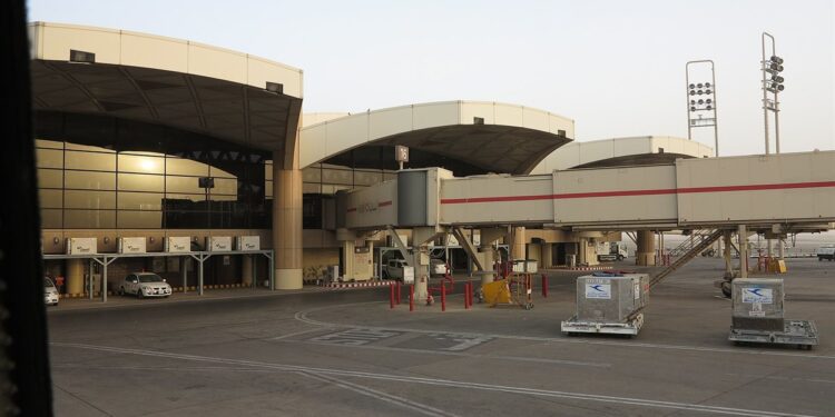 Terminal of King Khalid International Airport, the Riyadh airport hit by a deadly missile strike