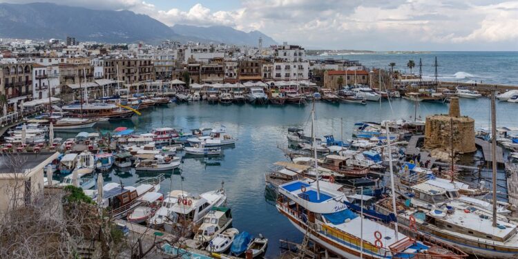 The harbor of Kyrenia, where Oruç Reis arrived while mapping the gas pipeline route
