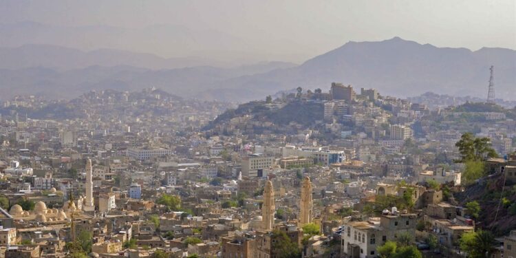 A view over the city of Taiz, cut off again in the Yemen war