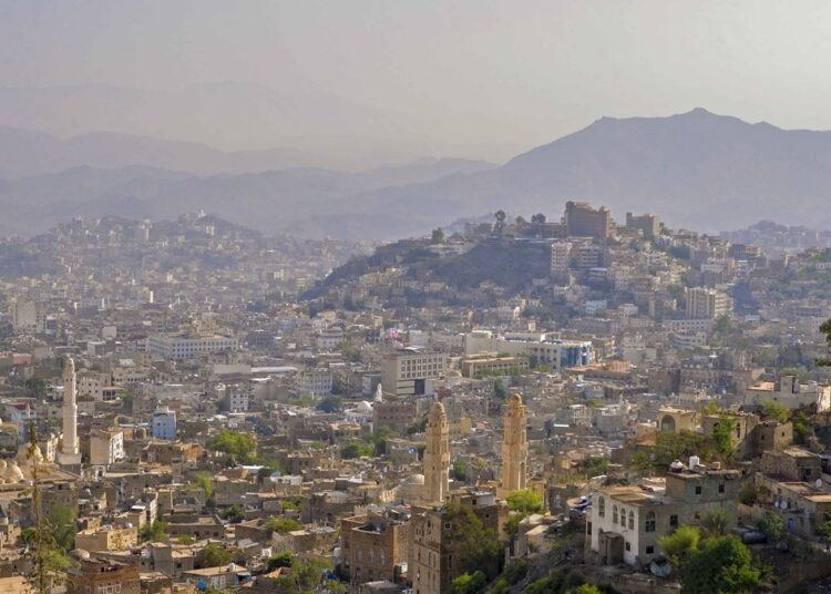A view over the city of Taiz, cut off again in the Yemen war