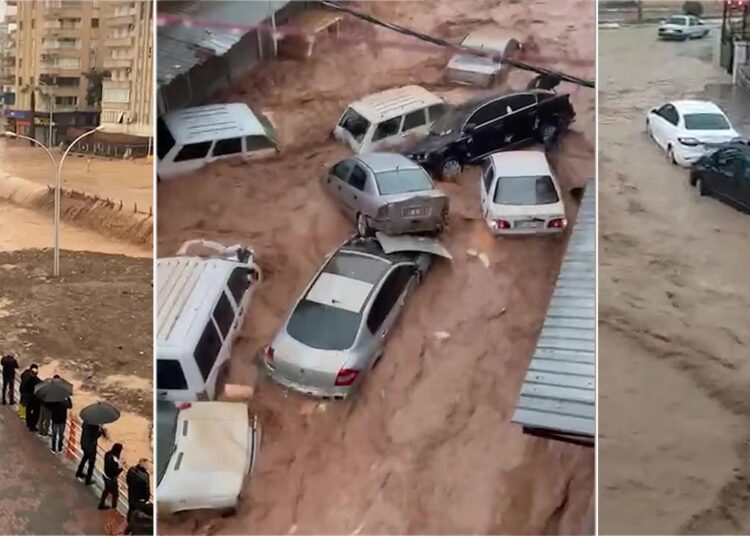 Şanlıurfa'yı sel bastı! Acil servis sular altında, okullar tatil 1 Şanlıurfa’yı sel bastı! Acil servis sular altında, okullar tatil