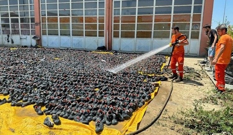 Bartın’da 22 bin ayakkabıyı kurtarma operasyonu