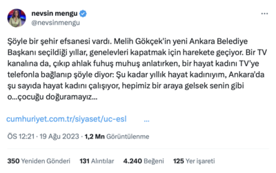 Nevşin Mengü'den Melih Gökçek'e ağır hakaret 2 Nevşin Mengü'den Melih Gökçek'e ağır hakaret
