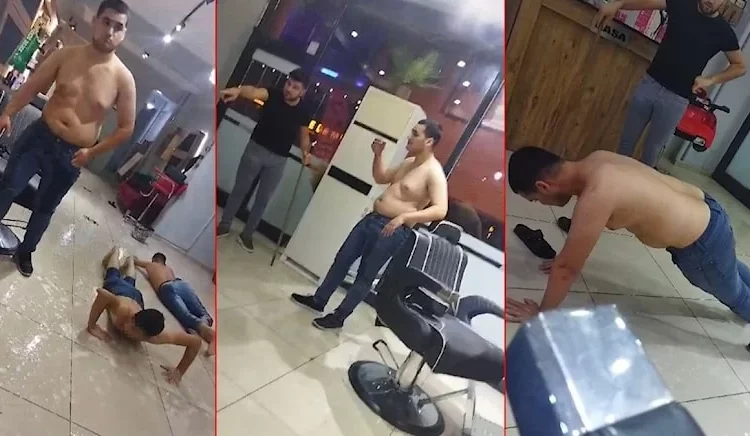 Berberden çıraklarına akılalmaz muamele 1 Berberden çıraklarına akılalmaz muamele