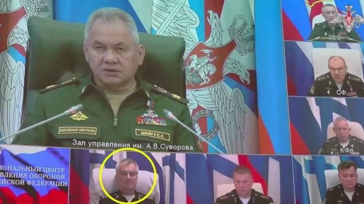 Rusya, Ukrayna'nın öldürüldüğünü iddia ettiği Karadeniz Filosu Komutanı Sokolov'un görüntüsünü yayımladı 1 Rusya, Ukrayna’nın öldürüldüğünü iddia ettiği Karadeniz Filosu Komutanı Sokolov’un görüntüsünü yayımladı