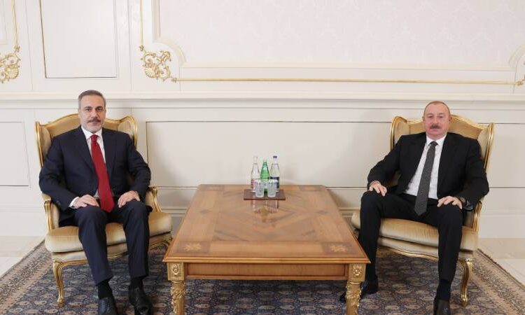 Azerbaycan Cumhurbaşkanı Aliyev, Fidan'ı kabul etti 1 Azerbaycan Cumhurbaşkanı Aliyev, Fidan’ı kabul etti