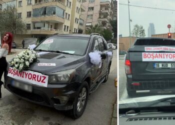 Boşanma davasına süslediği araçla giden kadın boşanamadı