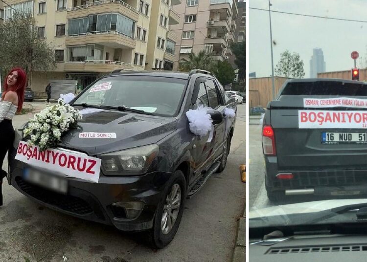 Boşanma davasına süslediği araçla giden kadın boşanamadı 1 Boşanma davasına süslediği araçla giden kadın boşanamadı