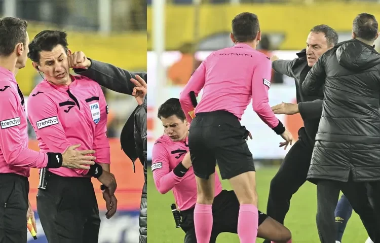 Ankaragücü Başkanı Koca’dan hakem Meler’e sahada yumruklu saldırı