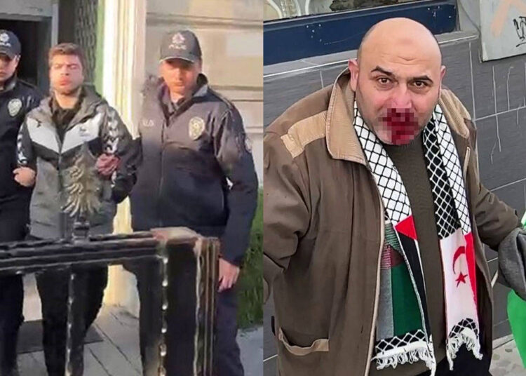 Tevhid bayrağı açan şahsa yumruk atmıştı: Ege Akersoy hakkında tahliye kararı 1 Tevhid bayrağı açan şahsa yumruk atmıştı: Ege Akersoy hakkında tahliye kararı