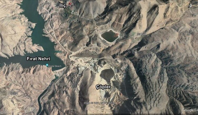 Facianın yaşandığı İliç’teki maden için Fırat Nehri’ni de yok göstermişler 1 Facianın yaşandığı İliç’teki maden için Fırat Nehri’ni de yok göstermişler