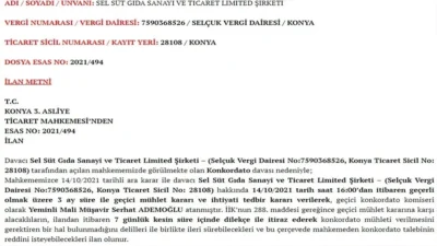 Konya’nın köklü firması Sel Süt iflas etti! Yüzlerce çalışan işsiz 2 Konya’nın köklü firması Sel Süt iflas etti! Yüzlerce çalışan işsiz