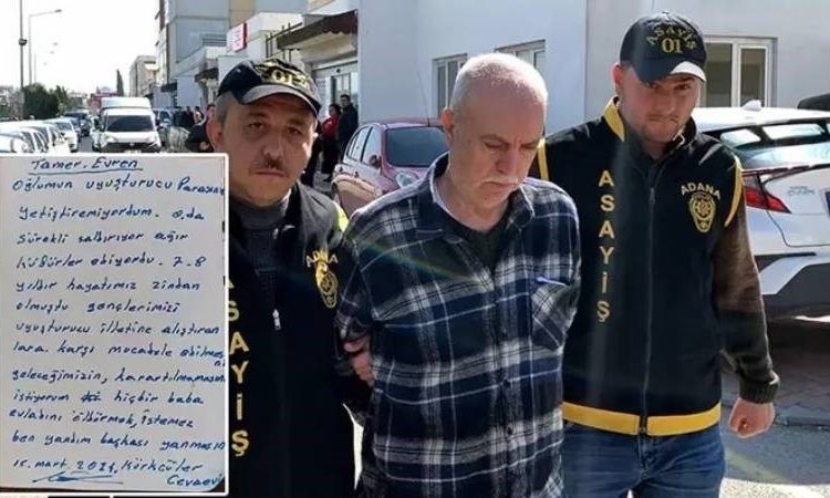 Adana’da uyuşturucu bağımlısı oğlunu öldüren babadan acı mesaj!
