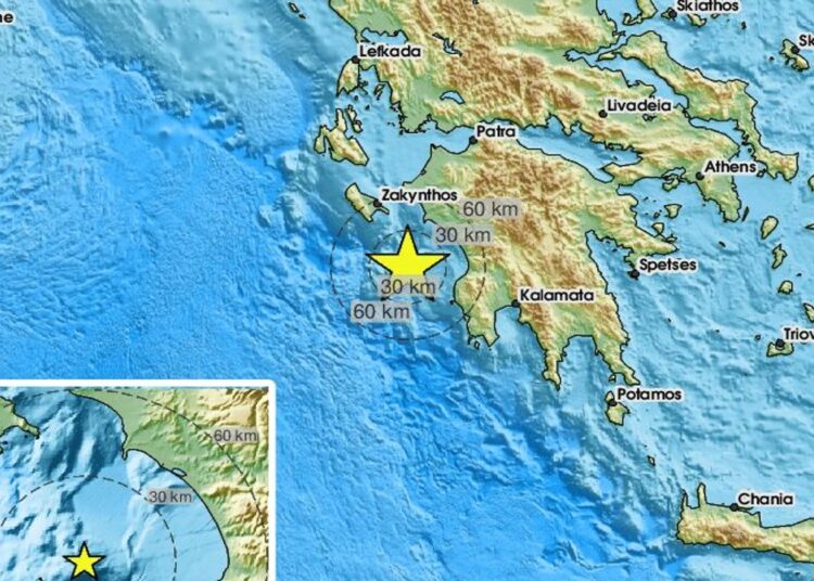 Yunanistan’da 6.0 büyüklüğünde deprem