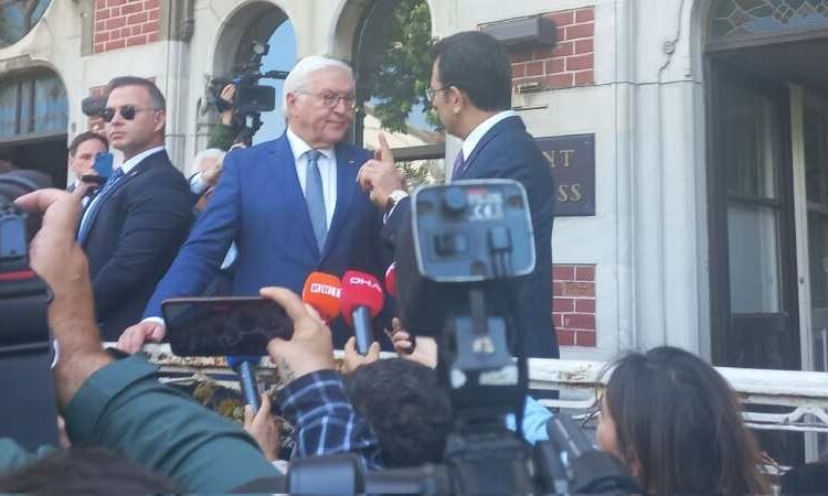 Almanya Cumhurbaşkanı Steinmeier İstanbul’da İmamoğlu ile bir araya geldi
